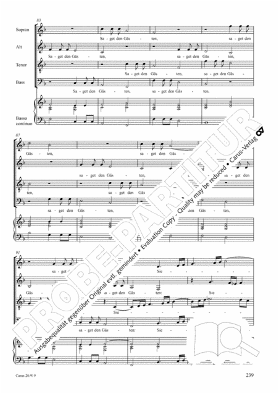 Opera varia I. Works with 1-7 parts (Complete edition, vol. 19) [Werke mit 1-7 obligaten Stimmen] Score scores gallery preview page 296