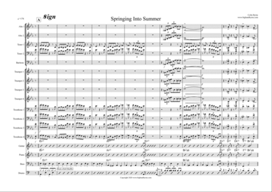 Springing into Summer Jazz Ensemble scores gallery preview page 2