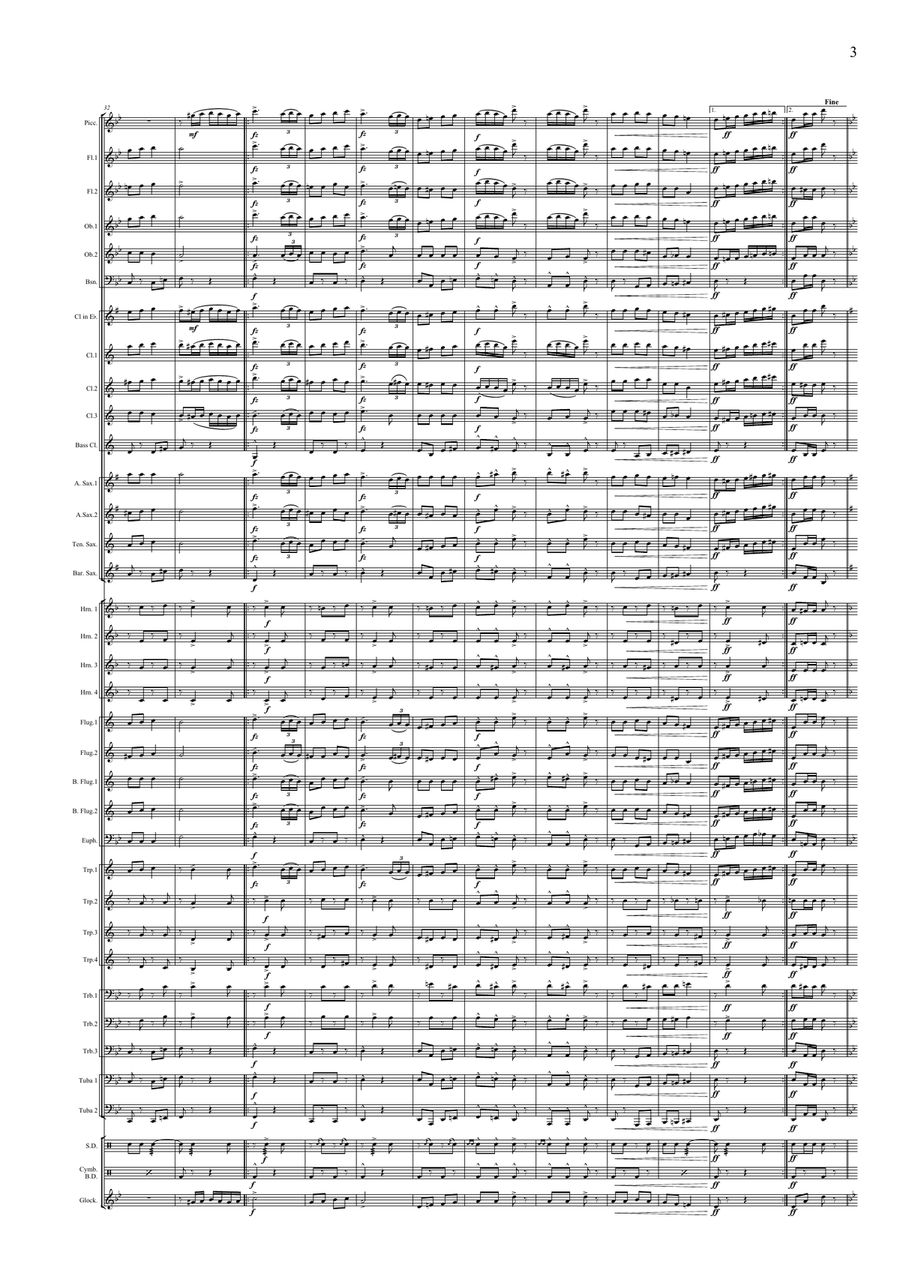 Magyarország March Concert Band scores gallery preview page 5