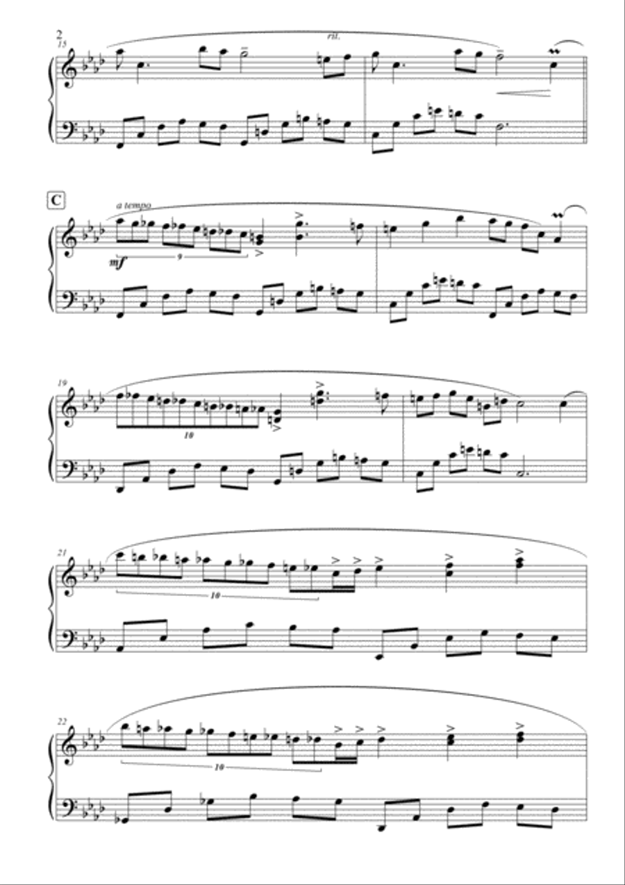 Ballade of Contemplation Ballade of Contemplation Piano Solo scores gallery preview page 3