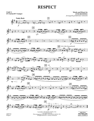 Respect (arr. Johnnie Vinson) - Pt.2 - Bb Clarinet/Bb Trumpet