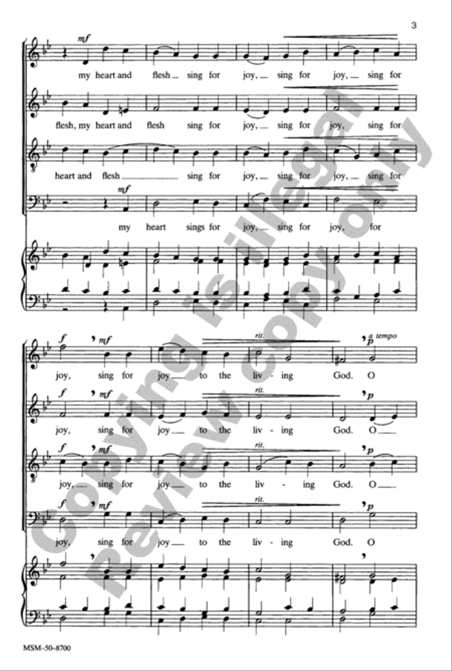 How Lovely Is Thy Dwelling Place 4-Part scores gallery preview page 4