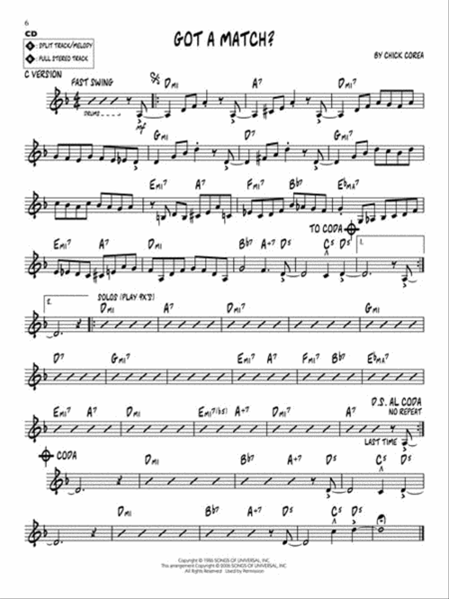Jazz-Rock Fusion C Instrument scores gallery preview page 4