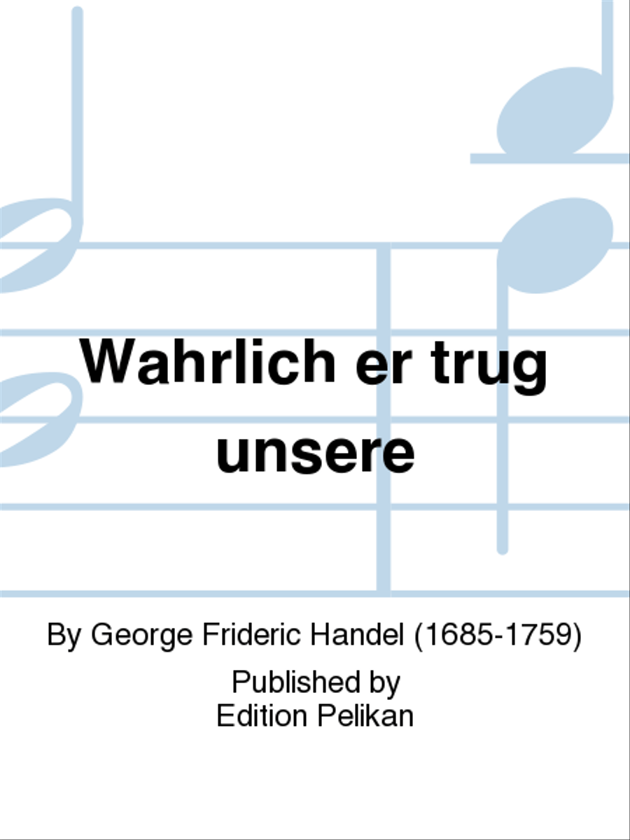 Wahrlich er trug unsere Organ Solo scores gallery preview page 1