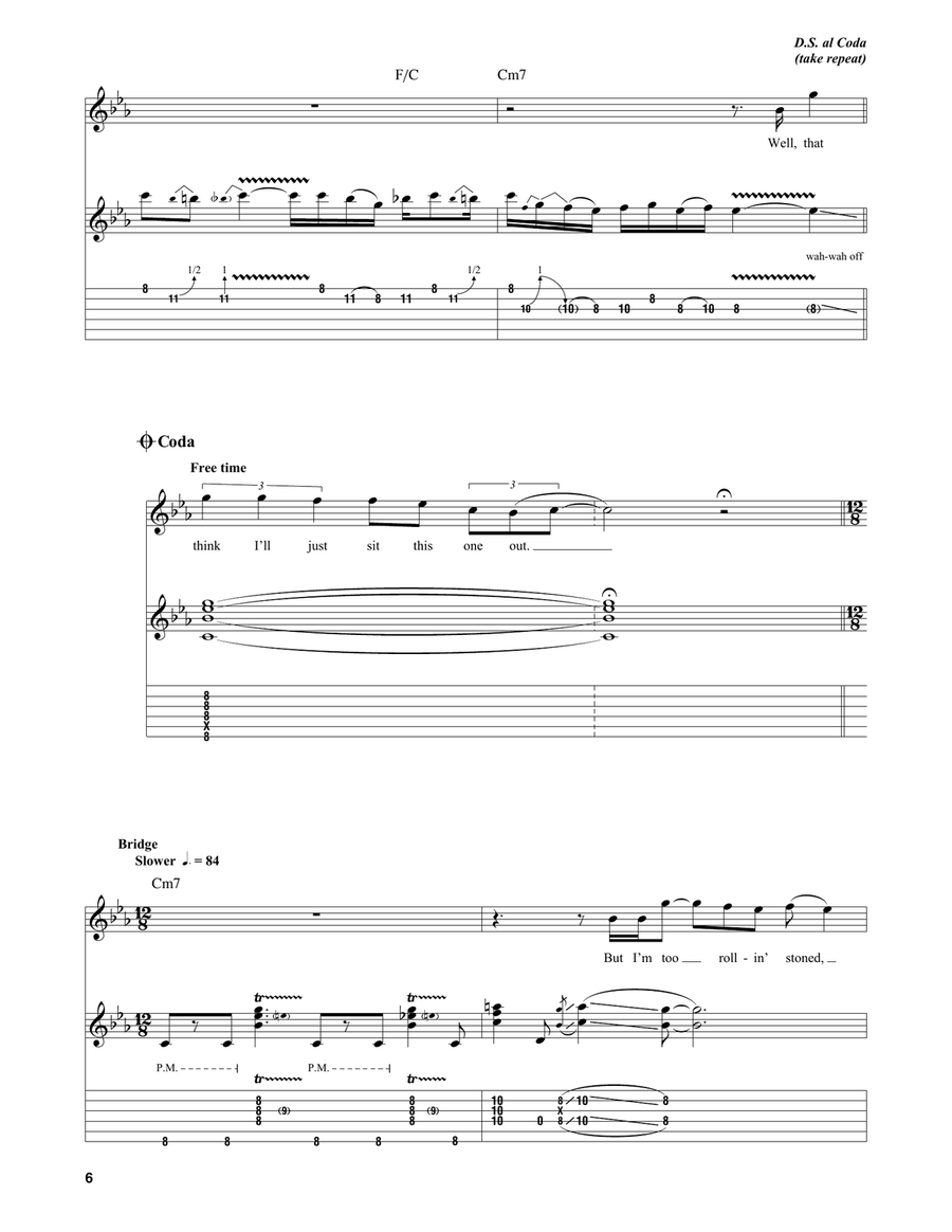 Too Rolling Stoned Acoustic Guitar scores gallery preview page 6