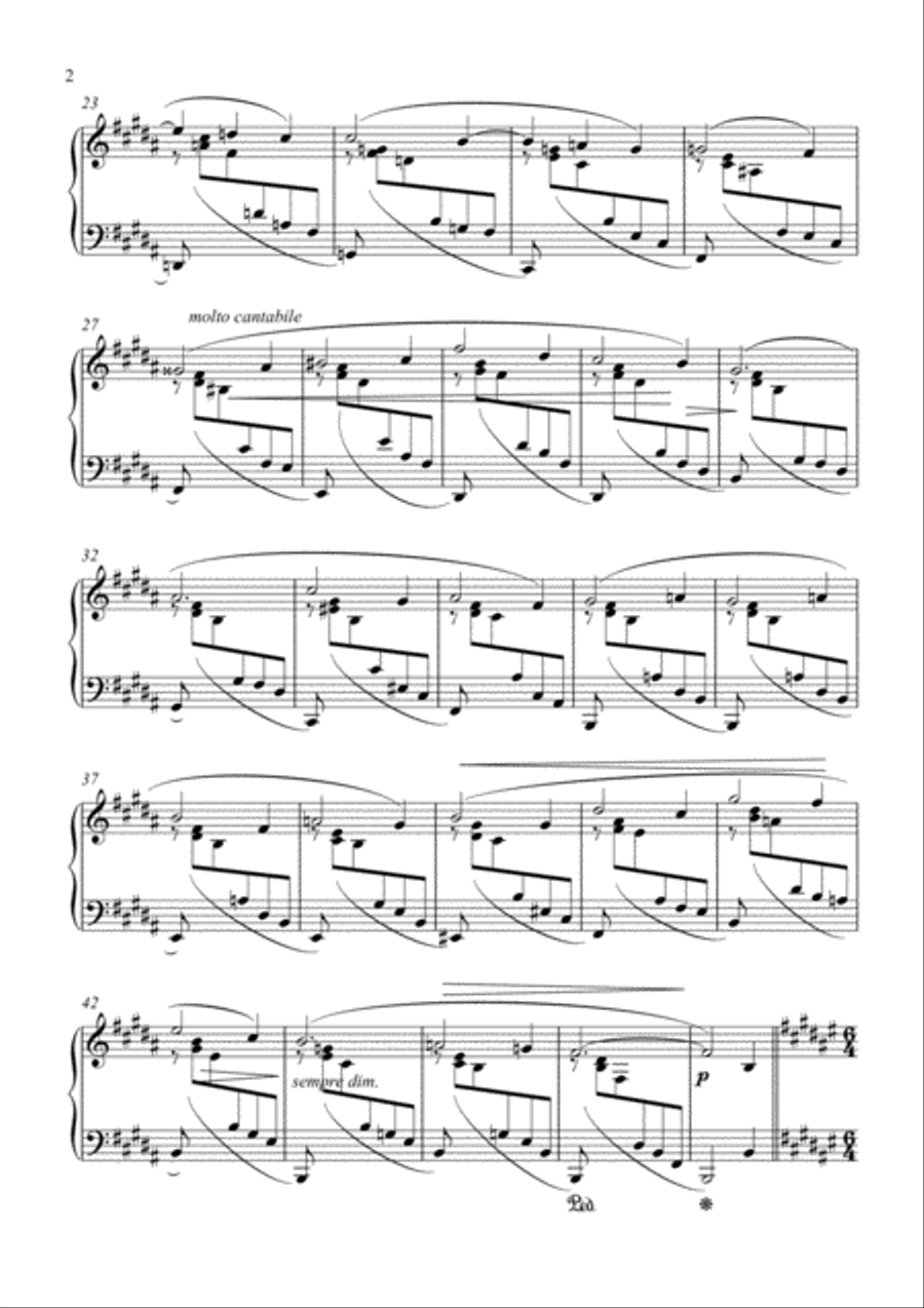 Brahms - Ballade in B major Op.10 NO.4 Piano Solo scores gallery preview page 3
