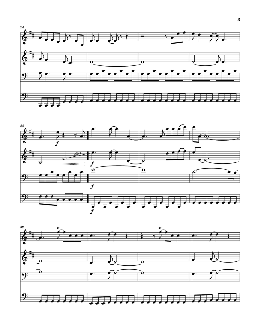 Feelslikeimfallinginlove Brass Quartet scores gallery preview page 4