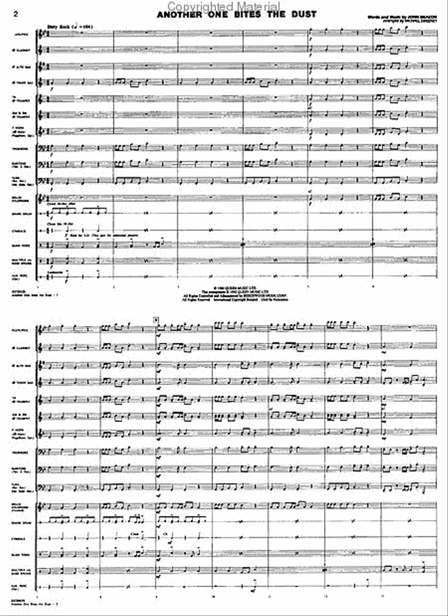 Classic Rock Hits Conductor (For Marching/Pep Band) Pep Band scores gallery preview page 2