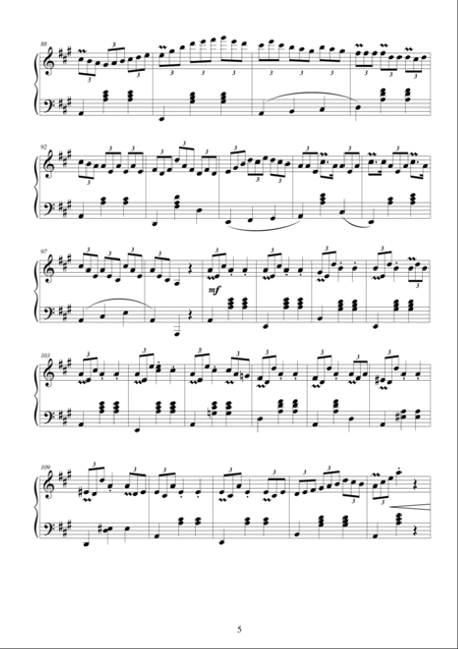 2 Waltzes for piano - CS058 4-Part scores gallery preview page 5