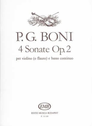 4 Sonate per violino e basso continuo op. 2