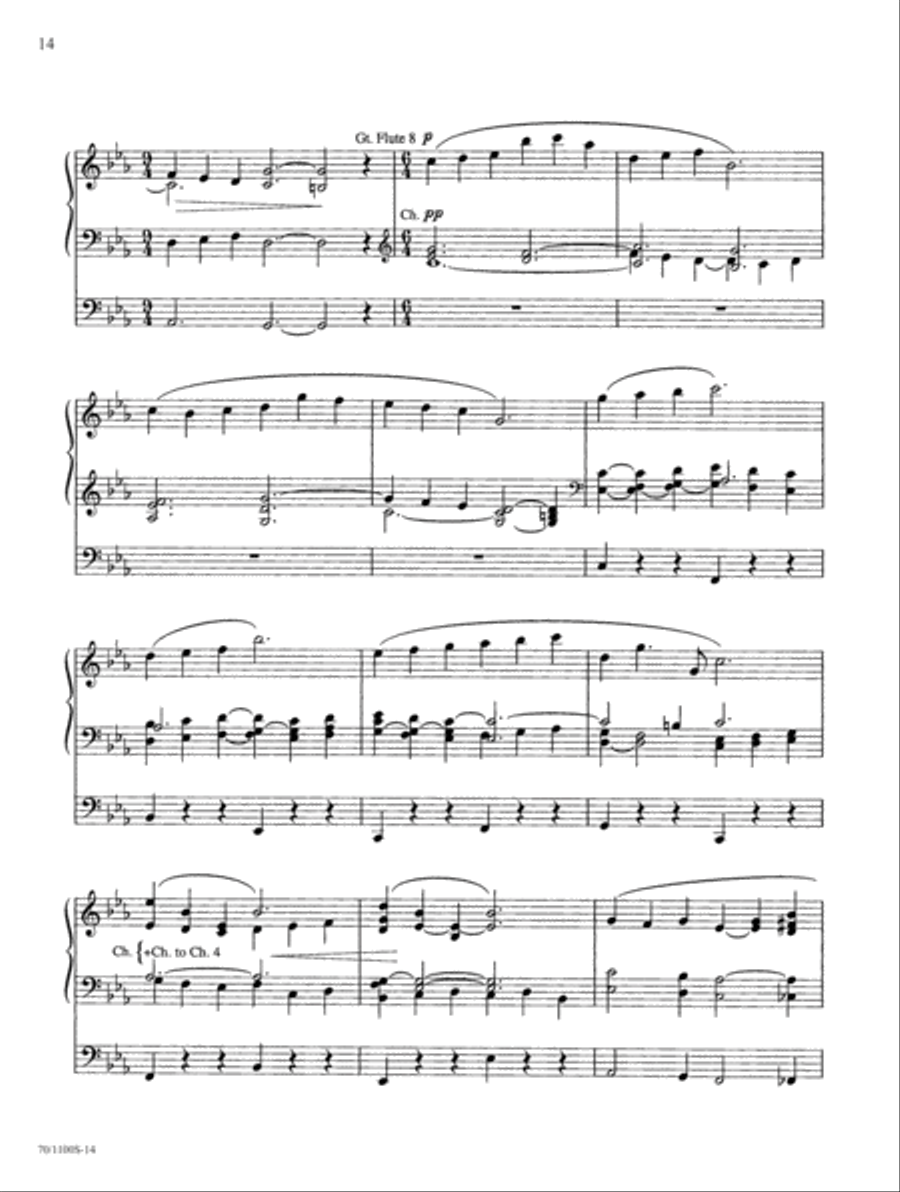Wood Works on Original Themes Organ Solo scores gallery preview page 12