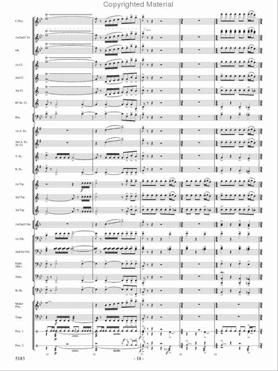 Portrait of Freedom Concert Band scores gallery preview page 17
