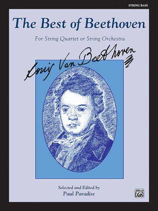 Book cover for The Best of Beethoven (For String Quartet or String Orchestra)