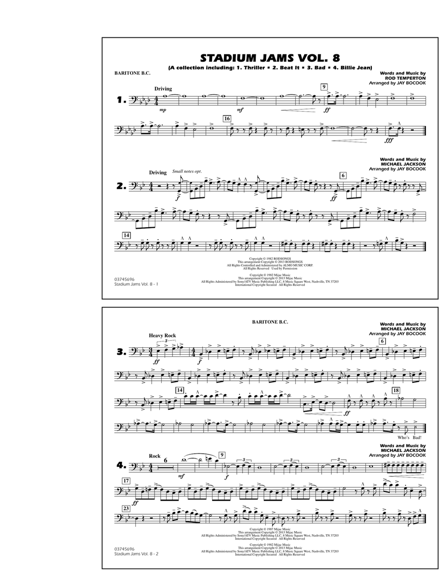 Stadium Jams Volume 8 (Michael Jackson) - Baritone B.C.