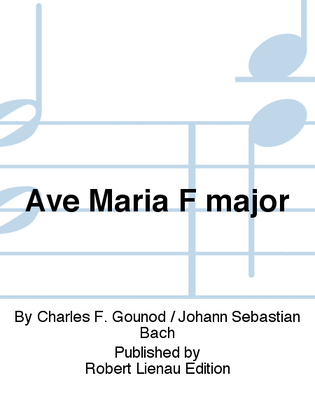 Book cover for Ave Maria F major