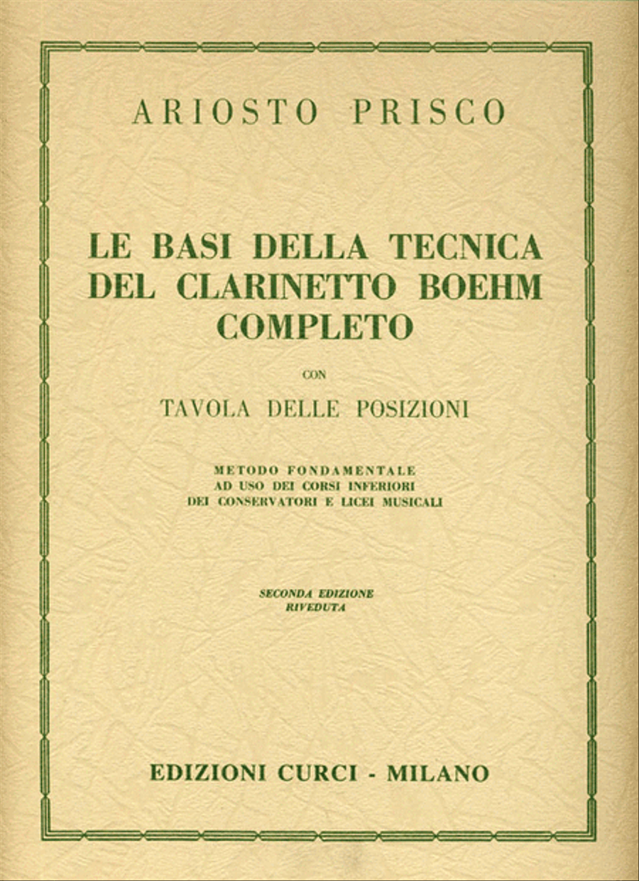 Le basi della tecnica del clarinetto Boehm completo Clarinet Solo scores gallery preview page 1