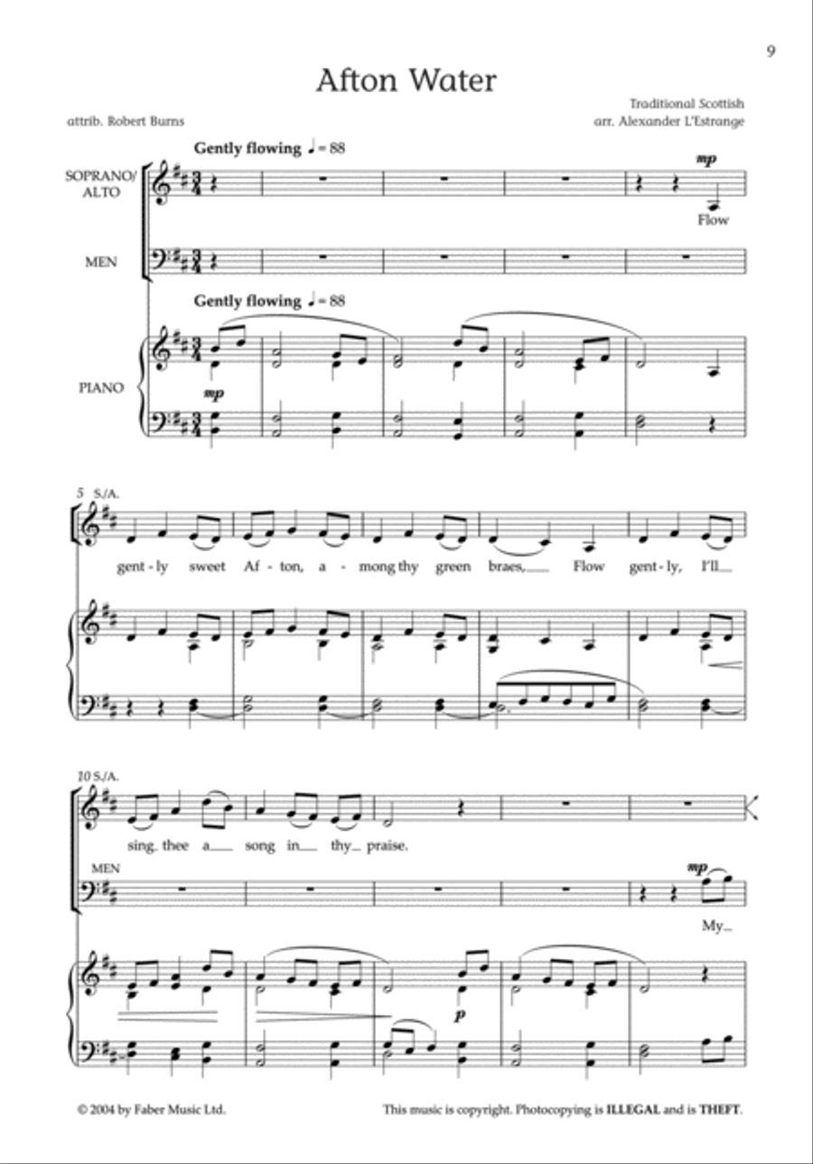 Auld Lang Syne 3-Part scores gallery preview page 3