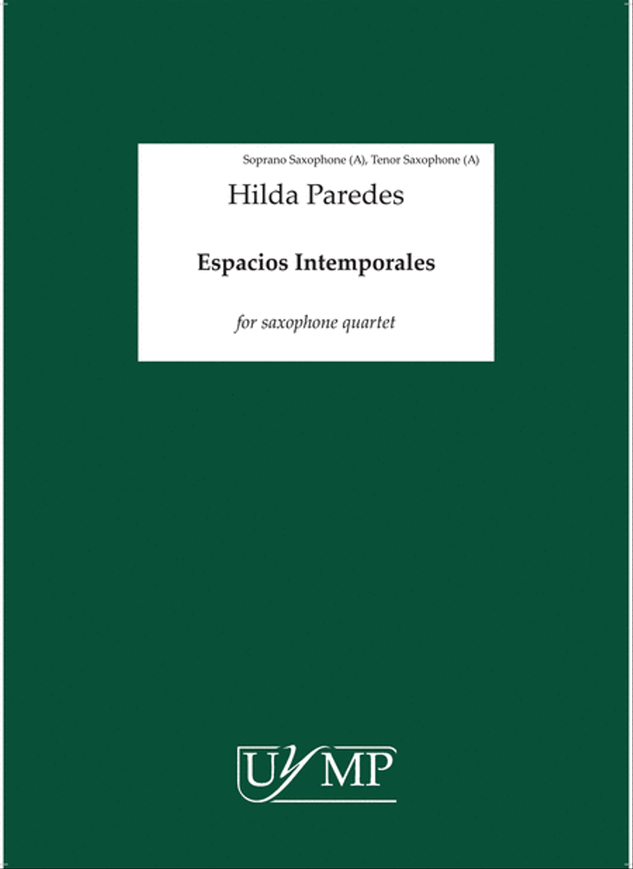 Espacios Intemporales Saxophone Quartet scores gallery preview page 1