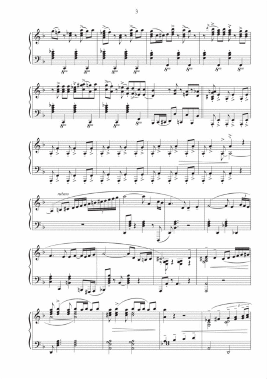 Gallo Ciego Gallo Ciego Piano Solo scores gallery preview page 3
