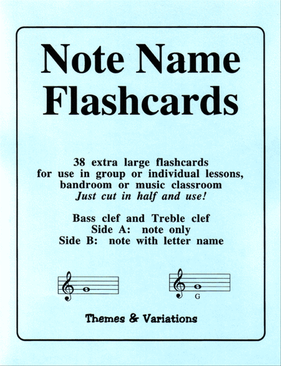 Flash Cards - Note Name Flash Cards & Games scores gallery preview page 1