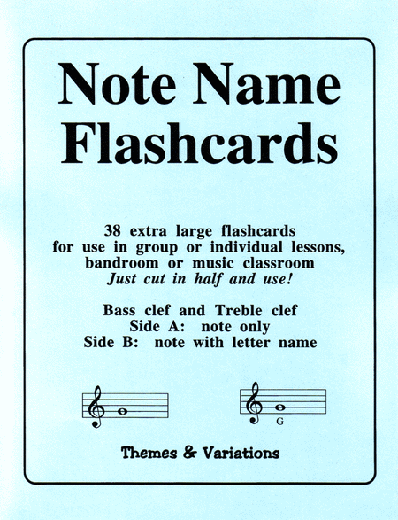 Flash Cards - Note Name