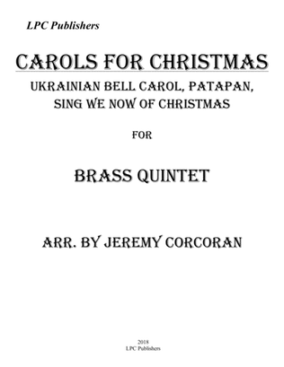 Book cover for Carols for Christmas a Medley for Brass Quintet