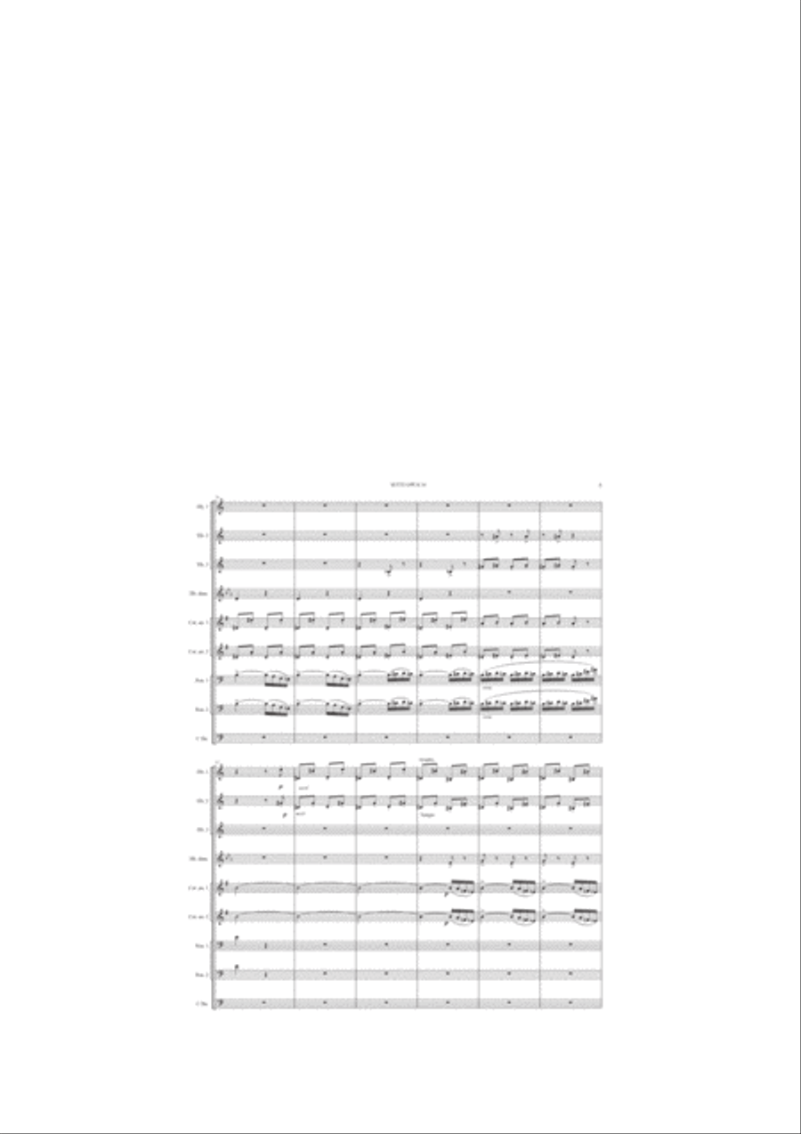 Suite opus 14. premier mouvement Woodwind Ensemble scores gallery preview page 5