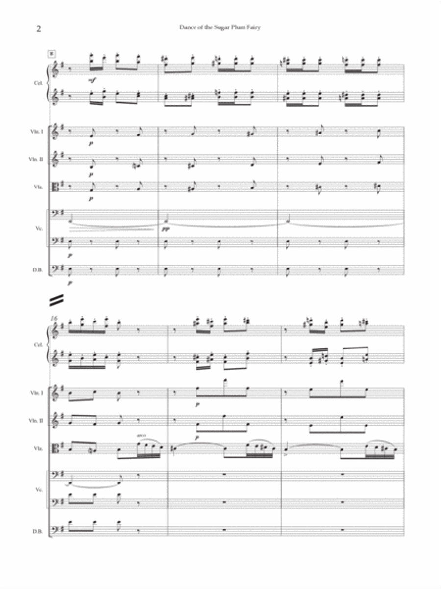 Dance of the Sugar Plum Fairy String Orchestra scores gallery preview page 5