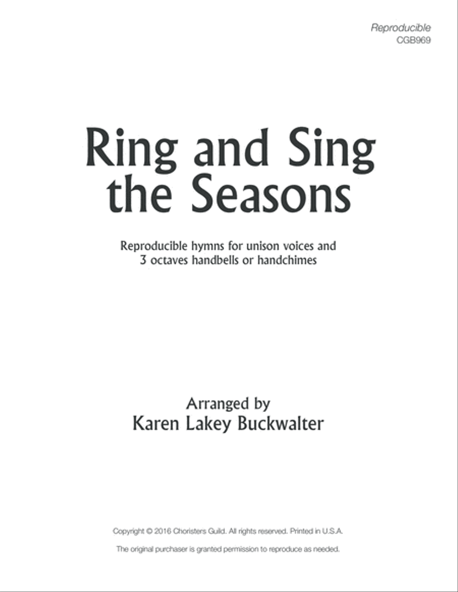 Ring and Sing the Seasons Handbell Choir scores gallery preview page 2
