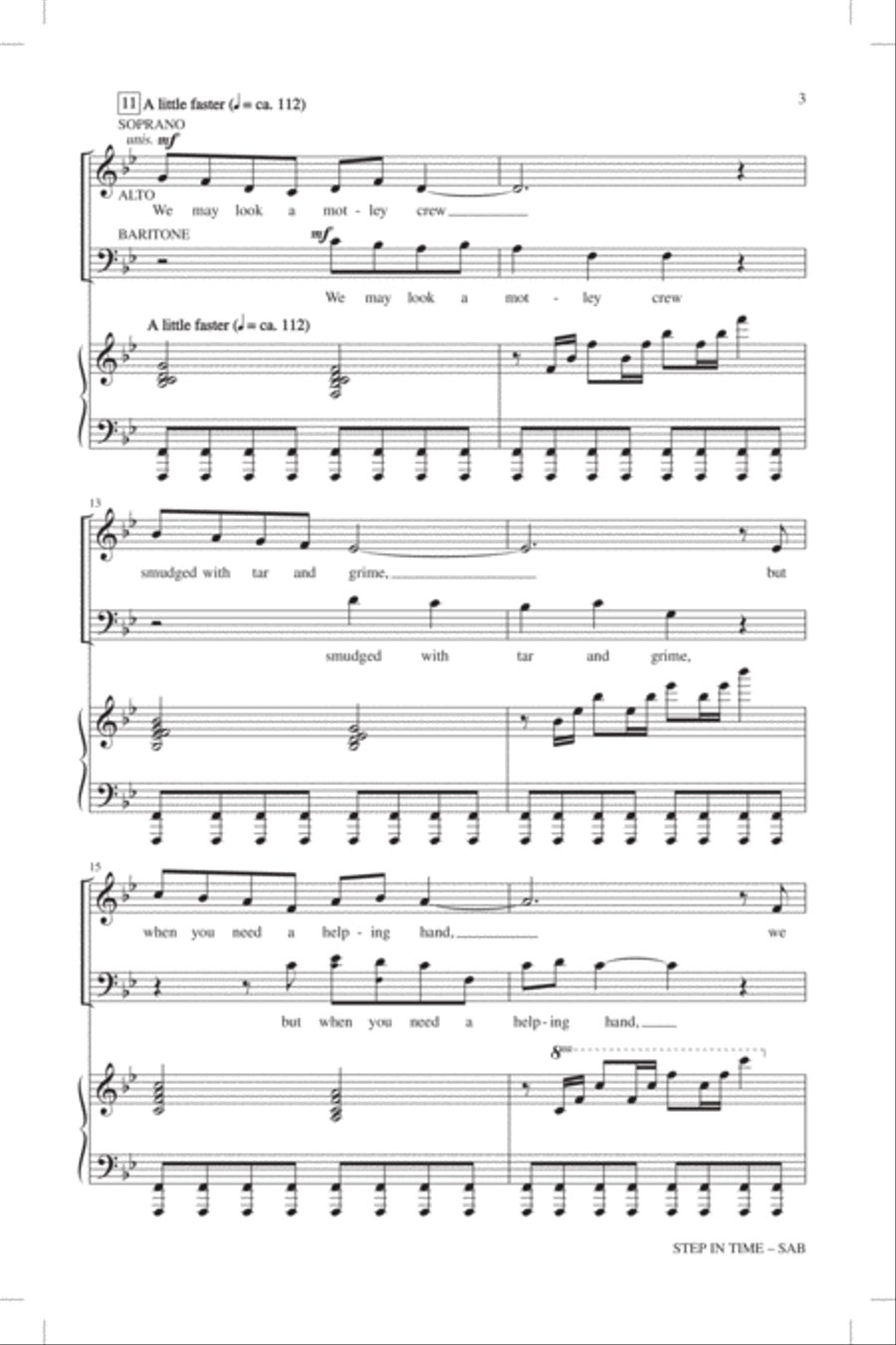 Step In Time 3-Part scores gallery preview page 2