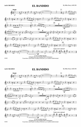 El Bandido: 1st B-flat Trumpet