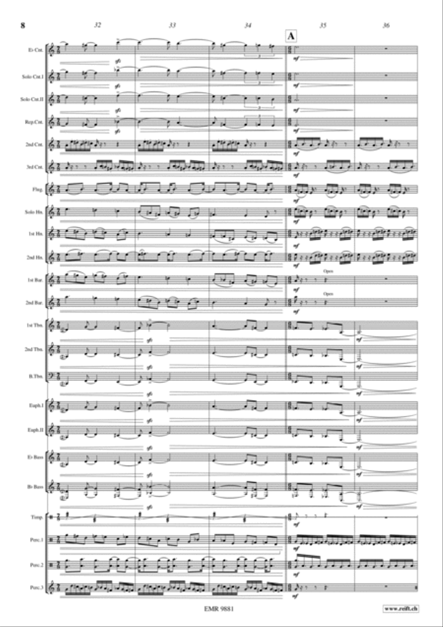Blue Horizons Brass Band scores gallery preview page 11