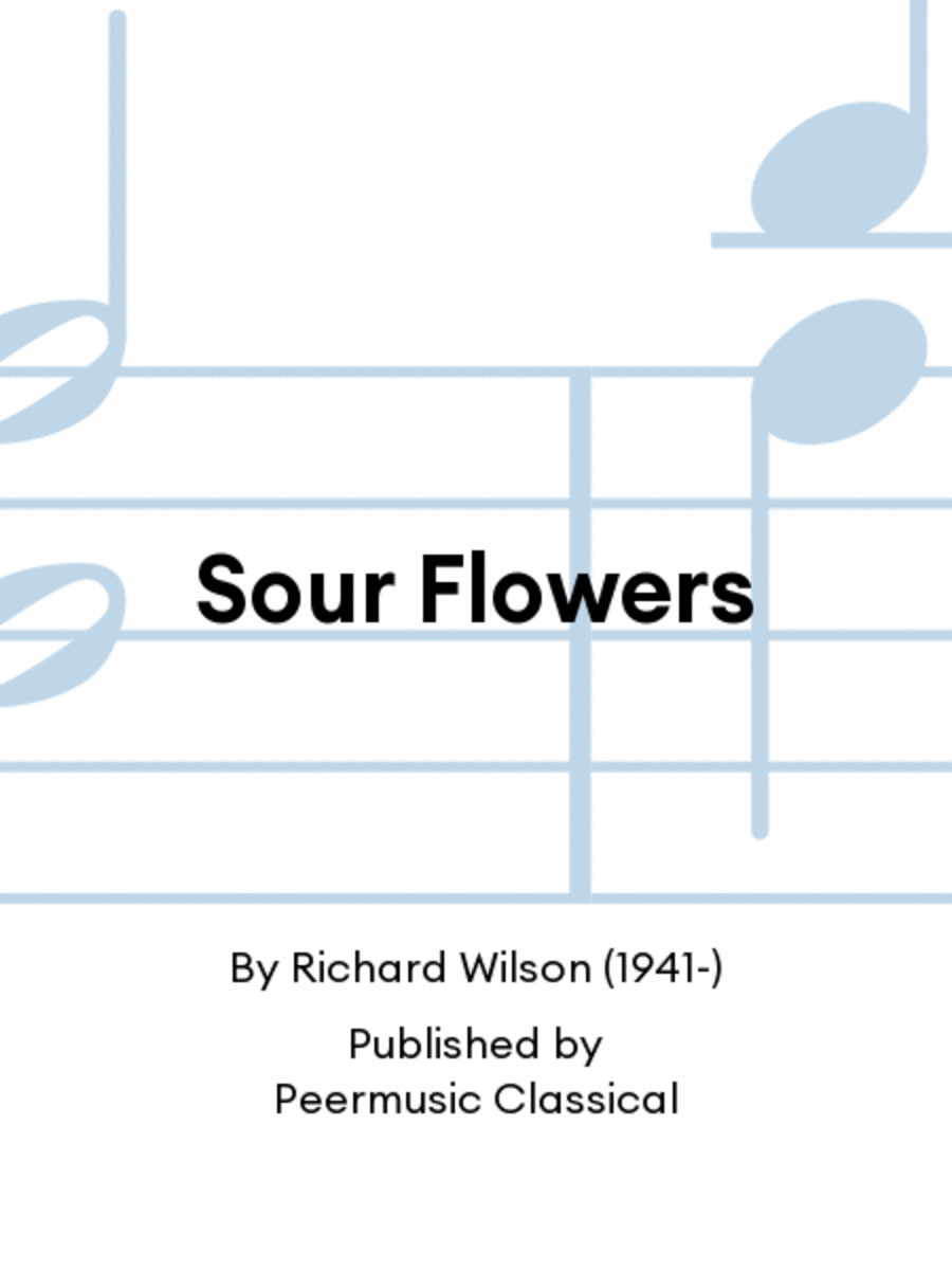 Sour Flowers Chamber Music scores gallery preview page 1