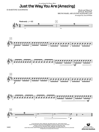 Just the Way You Are (Amazing): E-flat Baritone Saxophone