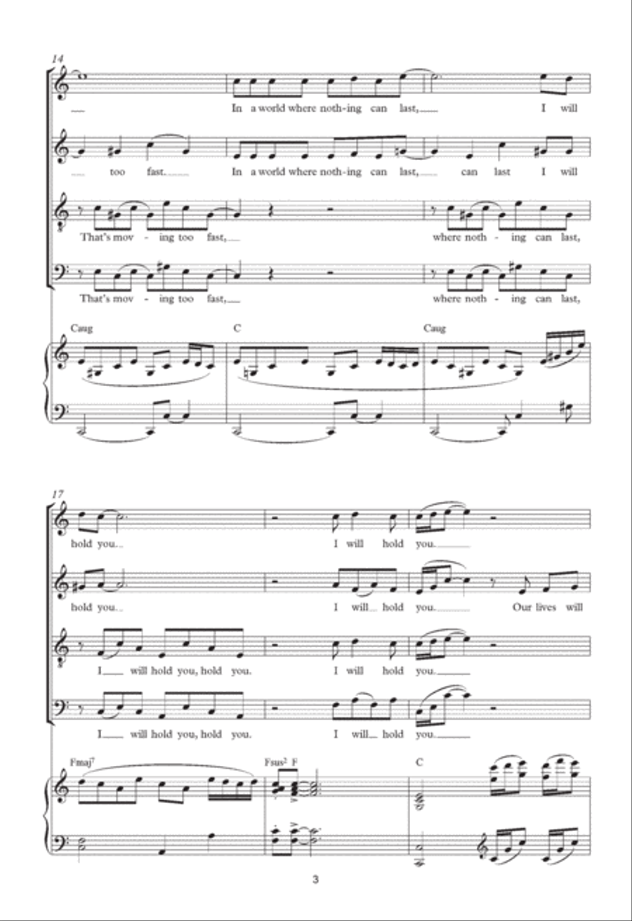 The Last Night Of The World (from Miss Saigon) (arr. Francis Shaw) 4-Part scores gallery preview page 3