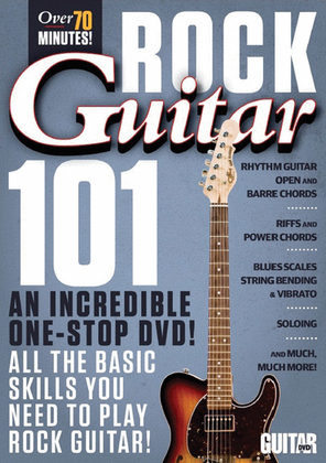 Book cover for Guitar World -- Rock Guitar 101