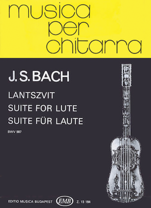 Book cover for Suite For Lute, Bwv 997