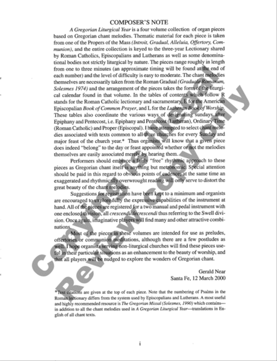 A Gregorian Liturgical Year for Organ, Volume 1 Organ scores gallery preview page 13