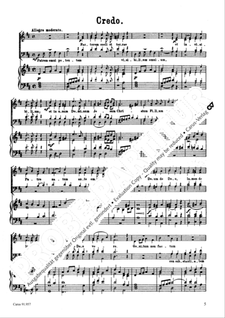 Missa Sancta Cacilia 4-Part scores gallery preview page 6