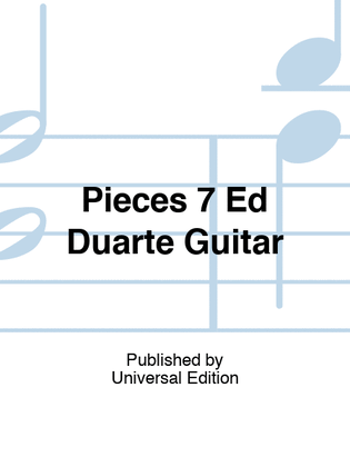 Book cover for Pieces 7 Ed Duarte Guitar