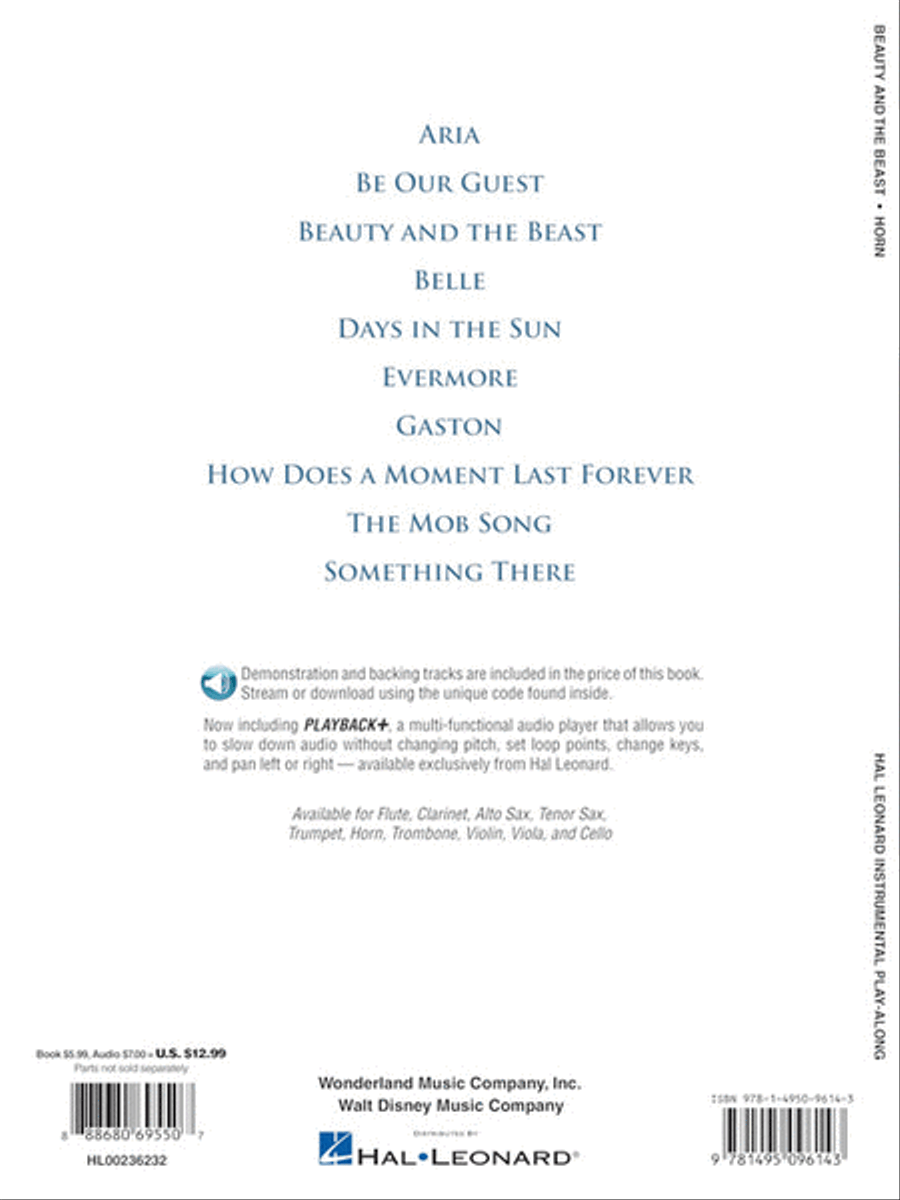 Beauty and the Beast Horn scores gallery preview page 4