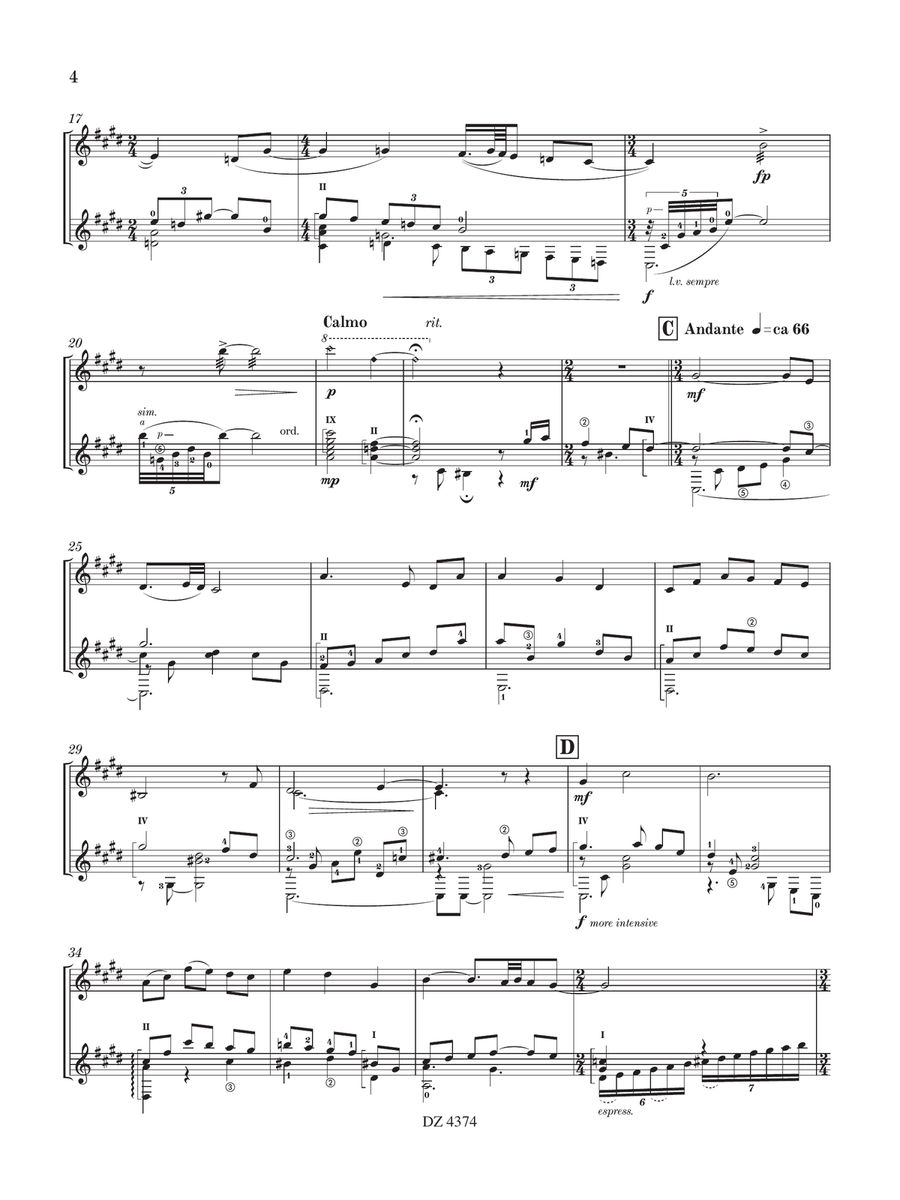 Fantasy No. 2 Violin scores gallery preview page 5