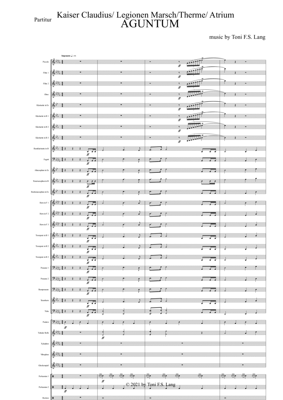 AGUNTUM - Score Only Concert Band scores gallery preview page 1