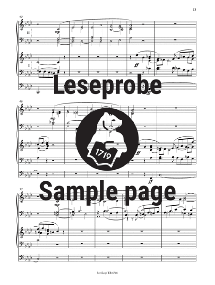 6 Sonatas Op. 65 Organ scores gallery preview page 4