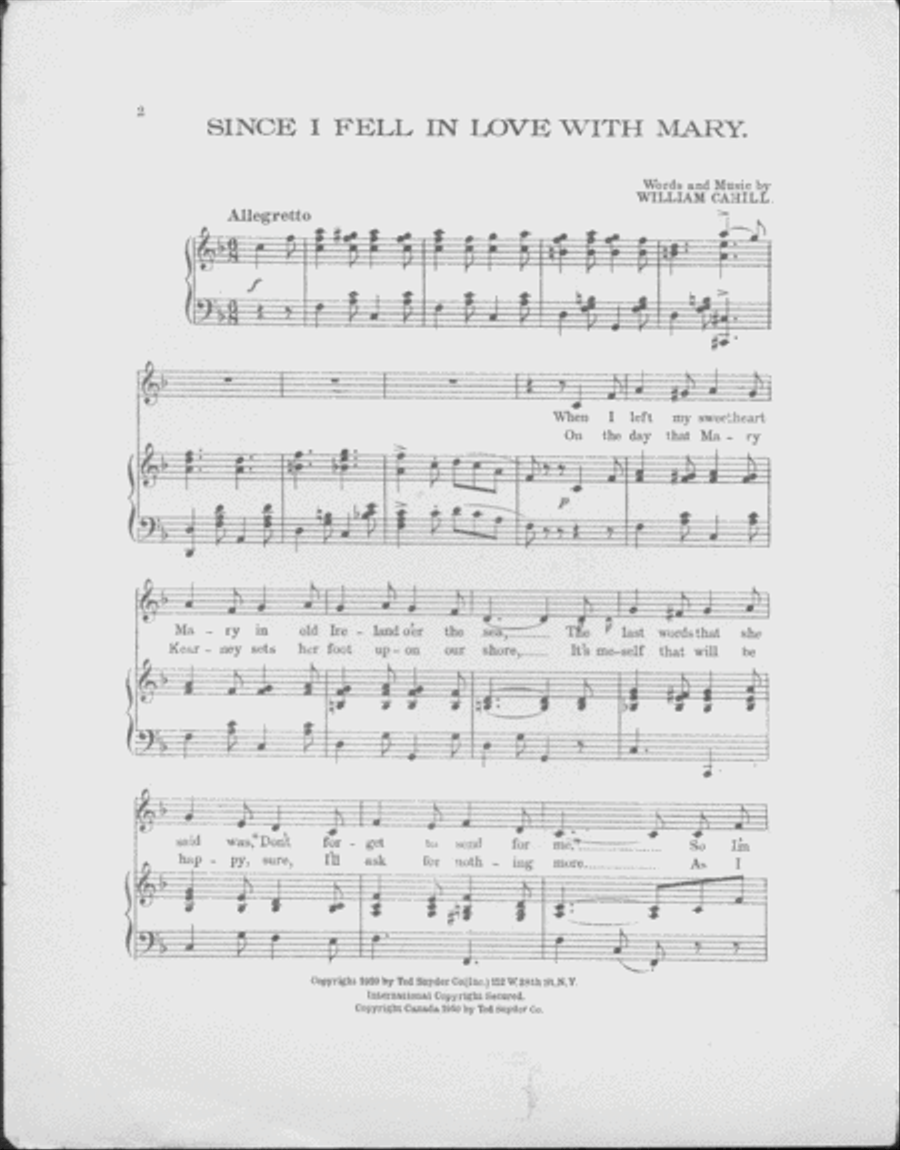 Since I Fell In Love With Mar Voice scores gallery preview page 2