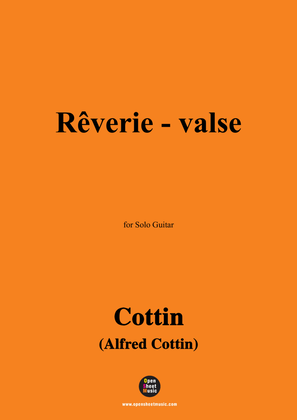Book cover for Cottin-Rêverie-valse,for Guitar