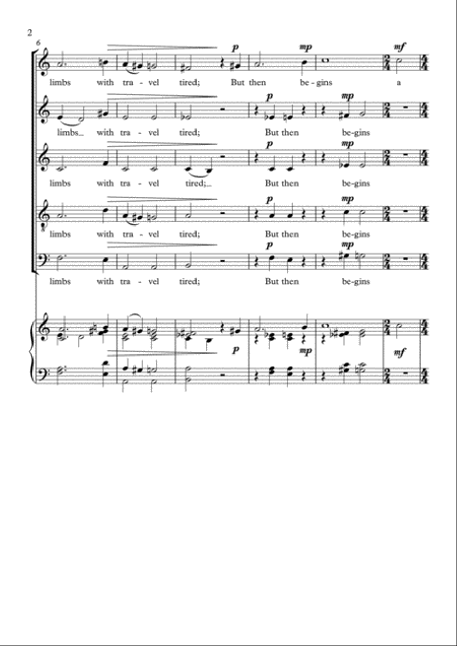 Sonnet 27 - Weary With Toil Choir scores gallery preview page 2