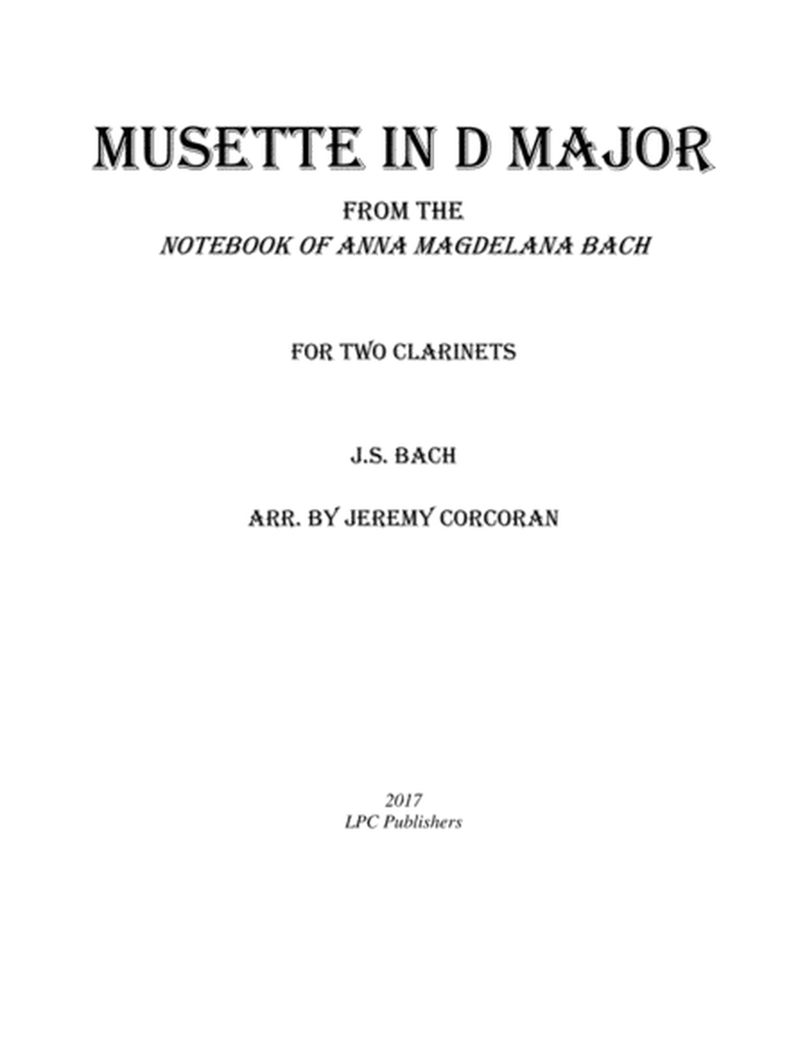 Musette in D Major for Two Clarinets image number null