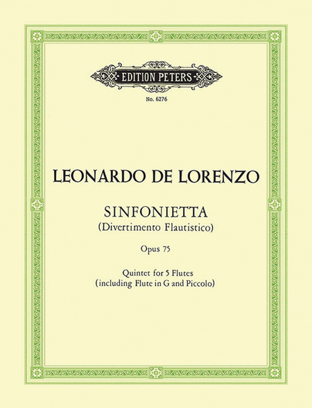 Sinfonietta (Divertimento Flautistico) for Flute Quintet