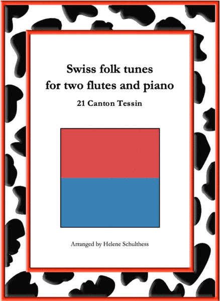 21 Swiss folk tune for two flutes and piano - Monferina - Canton Tessin image number null